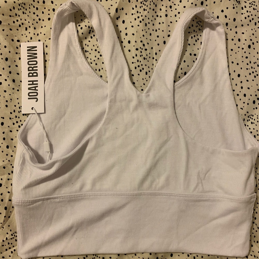 Joah brown white top